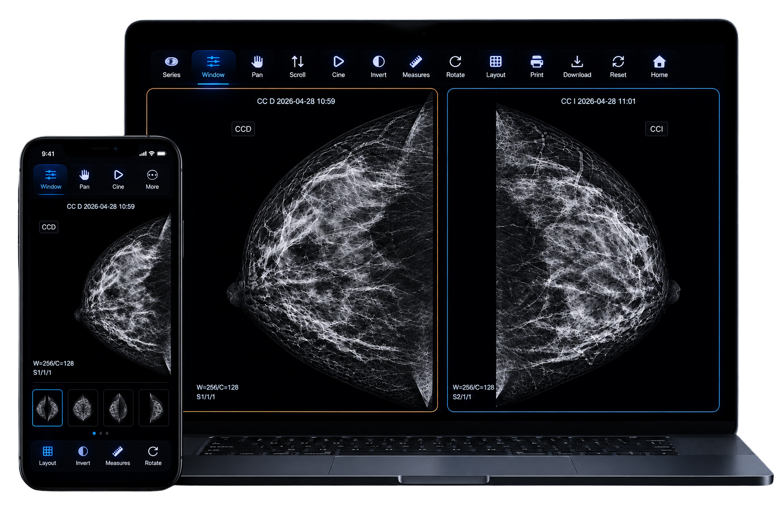 Visualizador DICOM Imageweb para estudios médicos